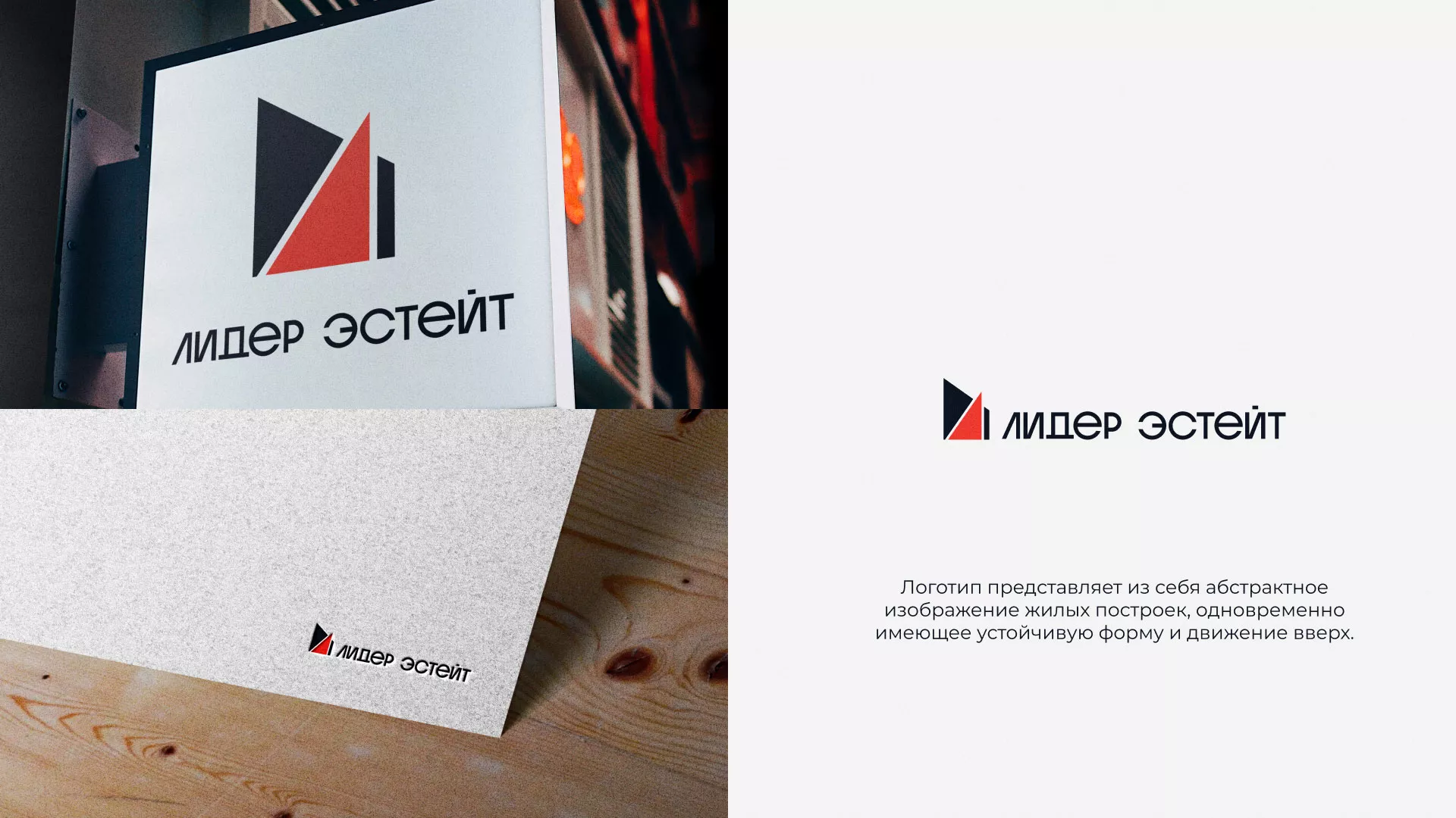 Сделали логотип для агентства недвижимости «Лидер Эстейт» в Щучье