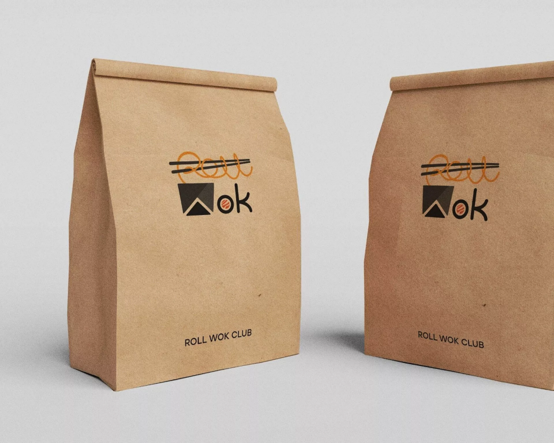 Создание дизайна упаковки суши-бара «Roll Wok Club» в Щучье